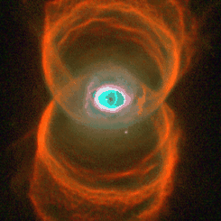 The Eye of an Hourglass Nebula