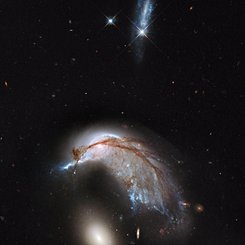  The Porpoise Galaxy from Hubble 