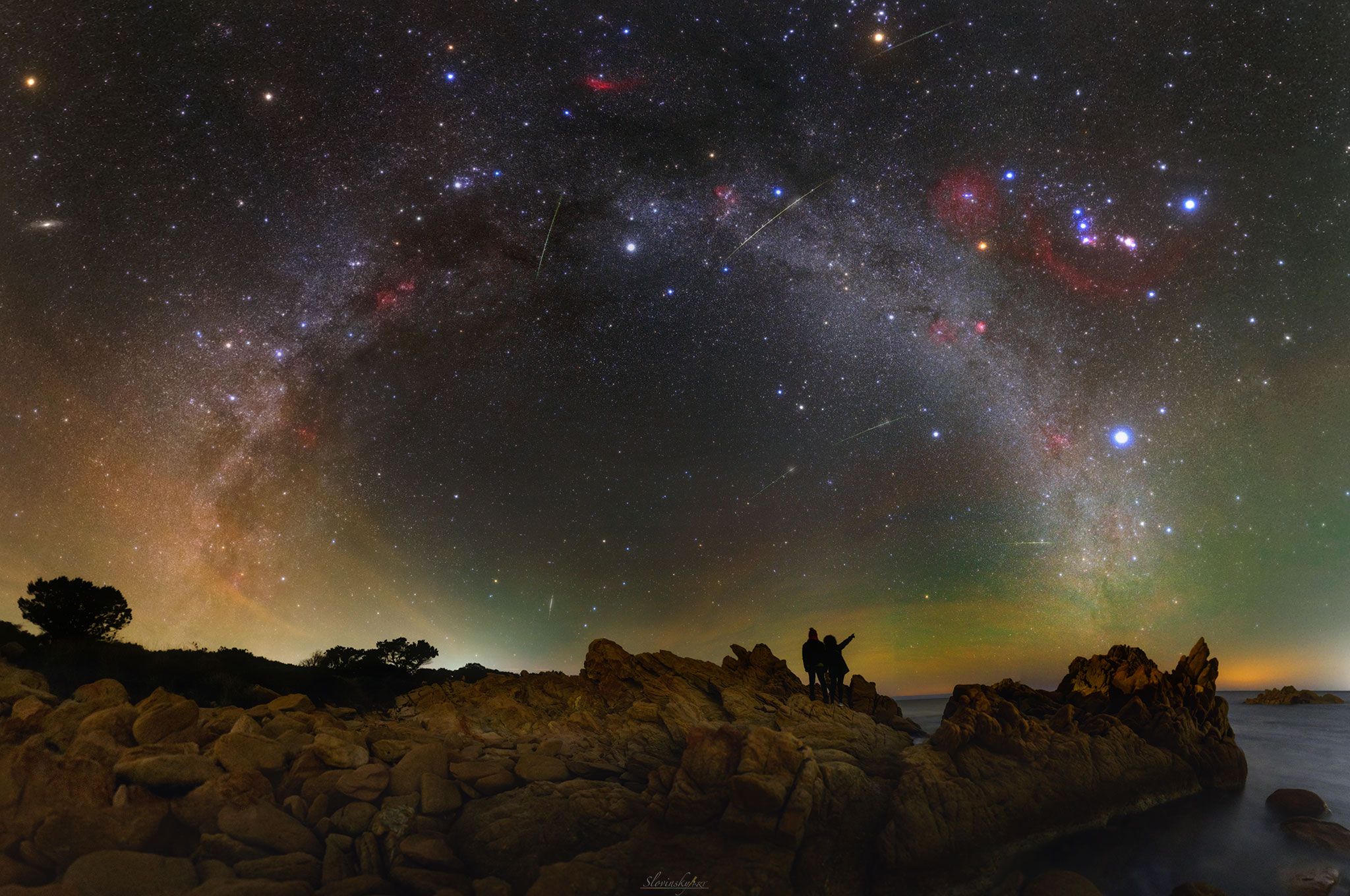 Sardinia’dan Bir Gece Göğü Manzarası