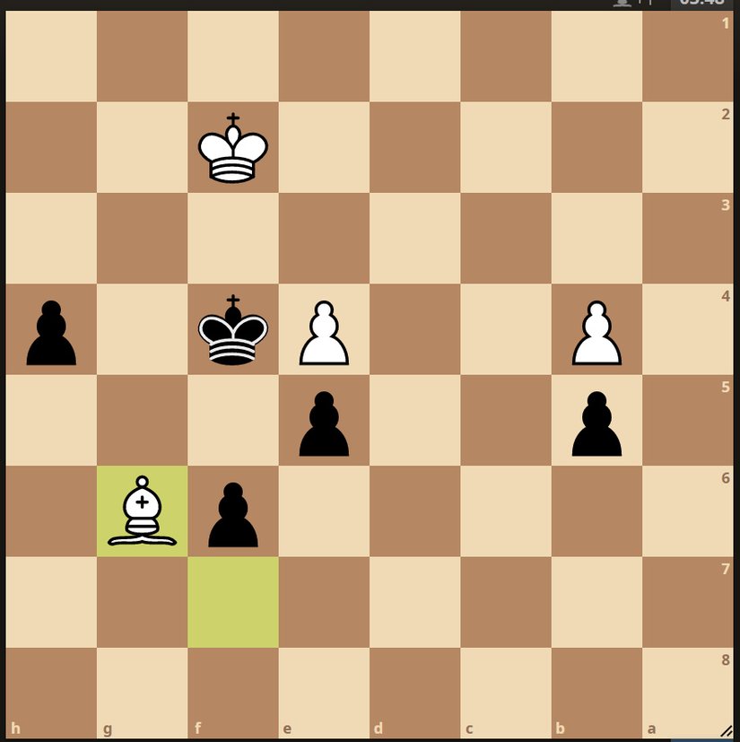 O hamleyi bulduktan sonra bunu da çözün. Fazla uzattım ama burada ki hamleyi bulabilirsiniz. Siyahlar karşı şans yaratabiliyor bir hamleyle ve ben yanlış hesap yapmıştım o varyantta. Siyah oynar.