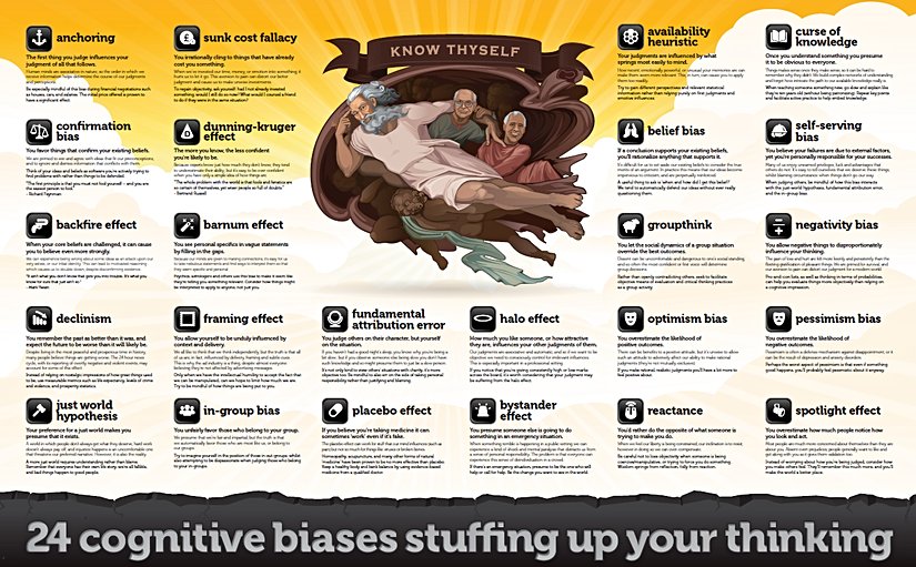 Cognitive Biases Wall Poster