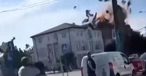 Russian Drone Strike Hits Kharkiv University Injuring Four