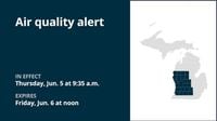 Air quality alert in place for Michigan Friday