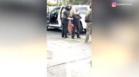 Woman detained by federal agents during California immigration raid faints
