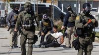 Protest at Illinois ICE facility draws tear gas, accusations of violence