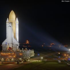 Last Roll Out of a NASA Space Shuttle