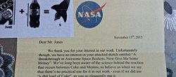 NASA, Bir Adamın Kola ve Mentos Kullanarak Roket Yapma Mektubuna Cevap Yazdı mı?