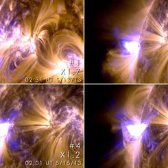 Four X-class Flares