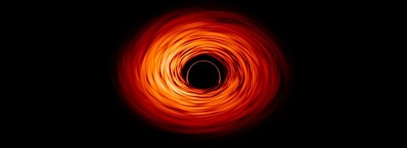 Kara deliğe yukarıdan bir bakış.