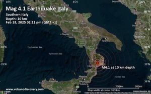 Magnitude 4.3 Earthquake Strikes Off Calabrian Coast