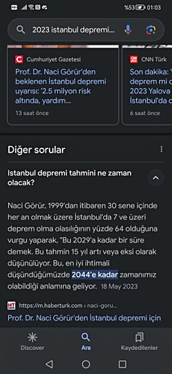 bazı haberler 17 ağustosda marmara depremi olma olsağının büyük olduğunu söylüyor. Bu konu hakkında kanıtlar yada araştırmalar nelerdir?