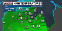 Weekend forecast trending cooler and cloudier