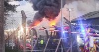 LIVE updates as fire crews battle major blaze at NI industrial estate