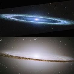 The Sombrero Galaxy from Webb and Hubble