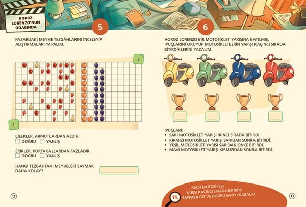 Sayısal Zekâ Gelişimi İçin Etkinlikli Ve Çıkartmalı Dedektiflik Çizgi Romanı (7-9 Yaş) - Müfettiş Numeroni