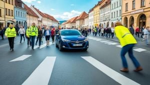 Sibiu Police Launch Campaign To Prevent Pedestrian Accidents