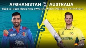 Australia Battles Afghanistan Amid Rain Delays