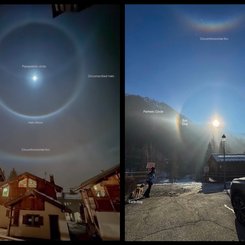 Ay Işığı ve Güneş Işığında Buz Haleleri