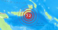 Terremoto de 7.2 de magnitud en Papúa Nueva Guinea; emiten alerta de tsunami