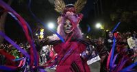 LGBTQ+ collective walks in Mexico City's Catrinas march ahead of Day of the Dead celebrations