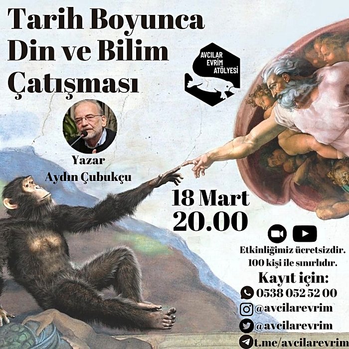 Tarih Boyunca Din ve Bilim Çatışması - Aydın Çubukçu - 18 Mart 20.00