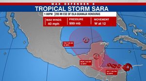 Florida Braces For Impact From Tropical Storm Sara