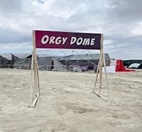 Burning Man Orgy Dome Has Fallen