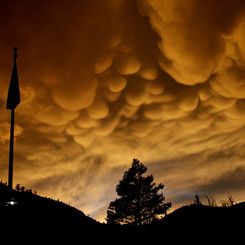 Mammatus Clouds Over Olympic Valley