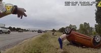 Video shows dramatic rescue of baby pinned under overturned car in Texas