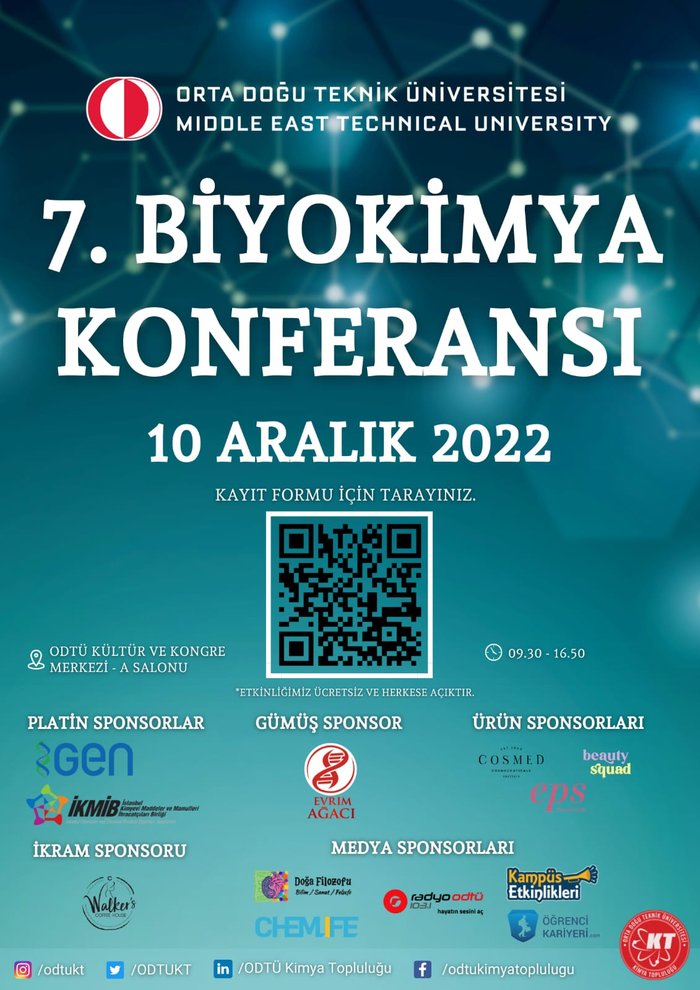 ODTÜ Kimya Topluluğu 7. Biyokimya Konferansı