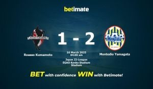 Montedio Yamagata Dominates Kumamoto With 3-1 Victory