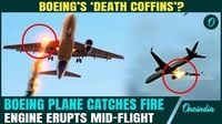 VIDEO: Boeing Plane's Engine EXPLODES At 36,000 Ft | Terrified Passengers See Flames From Wing - Oneindia