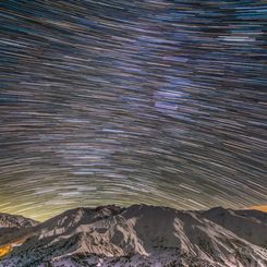  Alborz Mountain Star Trails 