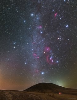 İç Moğolistan Üzerinde Orionid Meteorları
