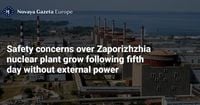 Safety concerns over Zaporizhzhia nuclear plant grow following fifth day without external power — Novaya Gazeta Europe