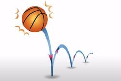 Etki-Tepki kuvvetleri birbirine eşitken 1 metre yüksekten bırakılan bir basketbol topu neden bi süre sonra durur, sonsuz zıplamaya devam etmez?