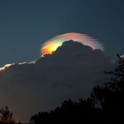 A Pileus Iridescent Cloud Over Ethiopia