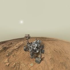 Curiosity Self-Portrait Panorama