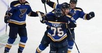 Blues beat Canucks 4-3 in overtime at Enterprise Center