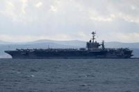 Fighter jet landing on USS Harry S. Truman aircraft carrier goes overboard, forcing pilots to eject