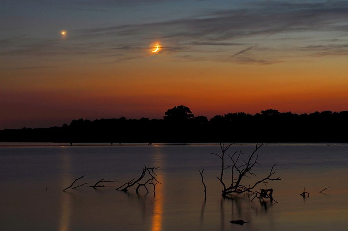 Planets over Pony Express Lake