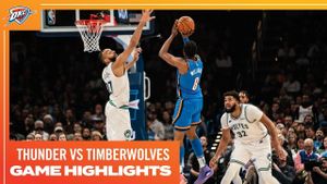 Oklahoma City Thunder Clash With Timberwolves