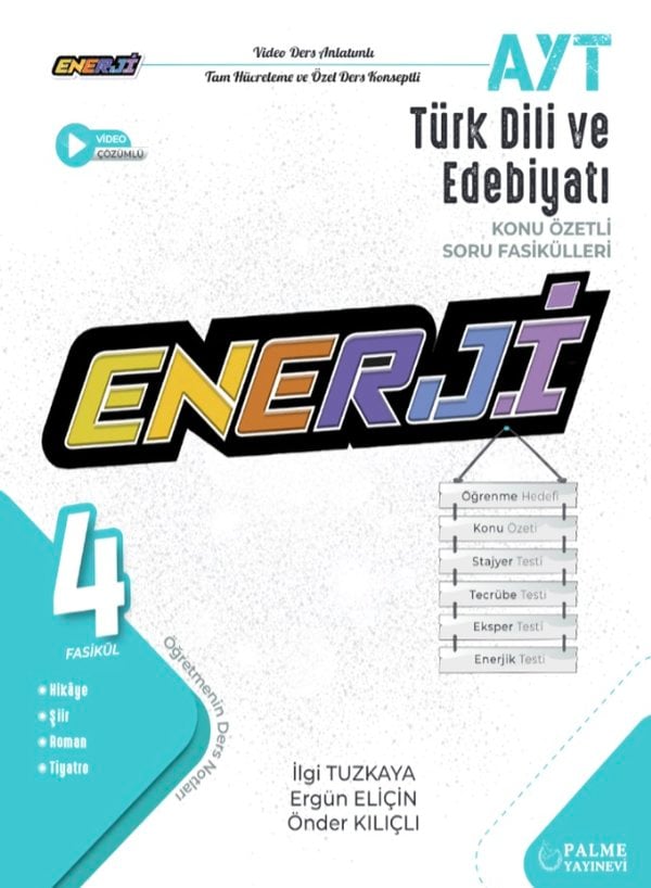 PALME AYT ENERJİ TÜRK DİLİ VE EDEBİYATI KONU ÖZETLİ SORU FASİKÜLLERİ