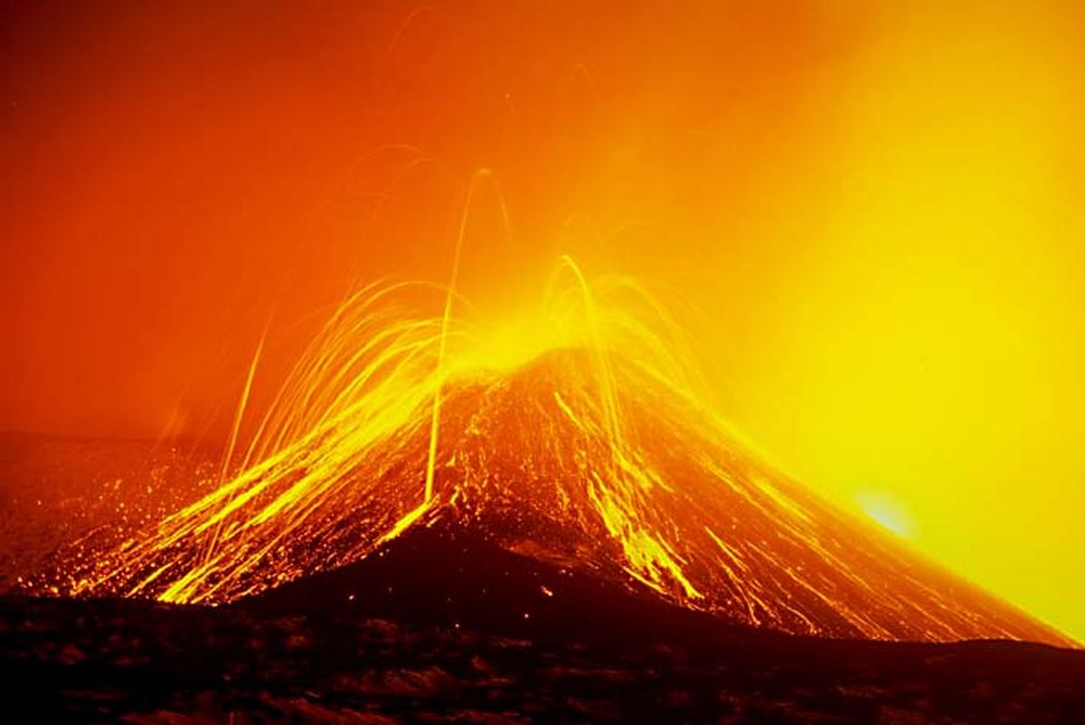 Magma Bubbles from Mt. Etna