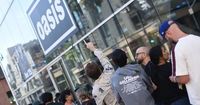 Oasis mania begins as L.A. fans descend on the band's Hollywood pop-up shop