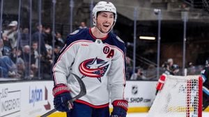 Blue Jackets Rally To Defeat Red Wings 5-2 Ahead Of Outdoor Showdown