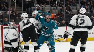 Sharks Fall Short Against Flames 3-2