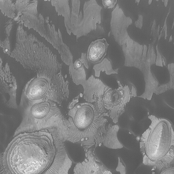 Layered Hills in Arabia Terra on Mars