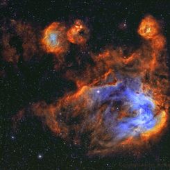  Stars and Gas of the Running Chicken Nebula 