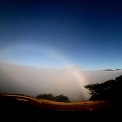 A Fog Bow Over California